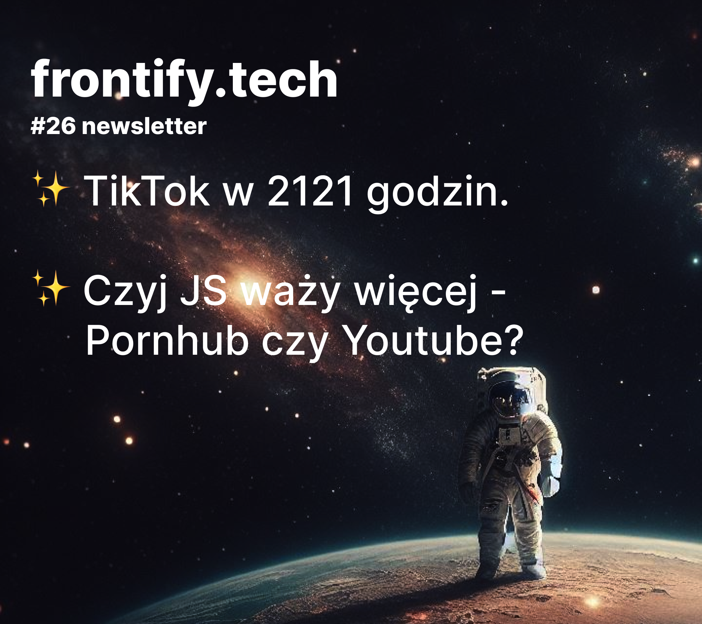 #26 TikTok w 2121 godzin. Czyj JS waży więcej - Pornhub czy Youtube?